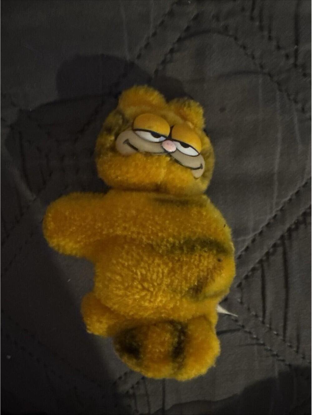 Vintage Garfield Plush Clip On Pencil Hugger 80s by Dakin